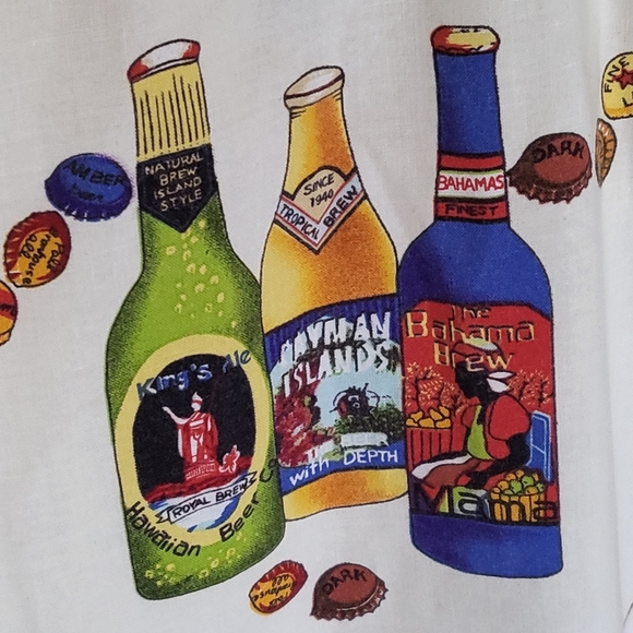 Vintage Weekend Traveler Button Down Short Sleeve Beer Primt Shirt Size XXL - 10 - Picture 4 of 10